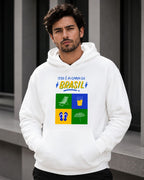 Moletom Brasil Cara Do Brasil Ícones Com Capuz Casual Urbano