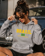 Moletom Brasil South America Bandeira Nacional Estilo Urbano