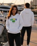 Conjunto Brasil Estampa Colorida Com Calça Jogger Estilo Casual Urbano