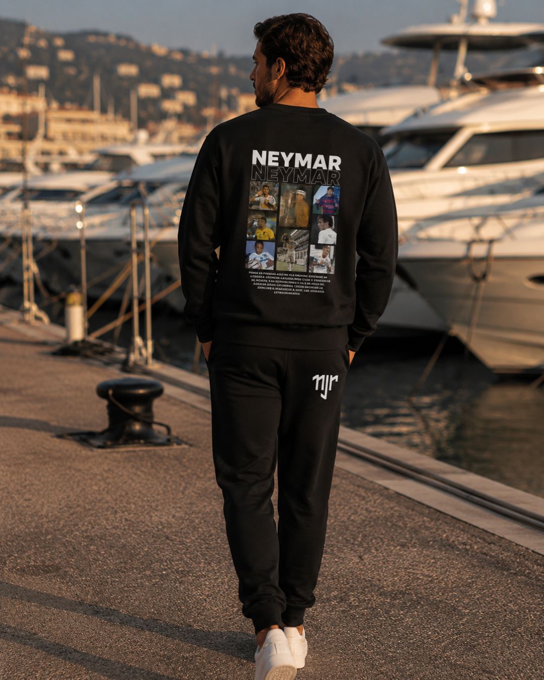 Conjunto Brasil Neymar Estampa Costas Com Calça Jogger Casual