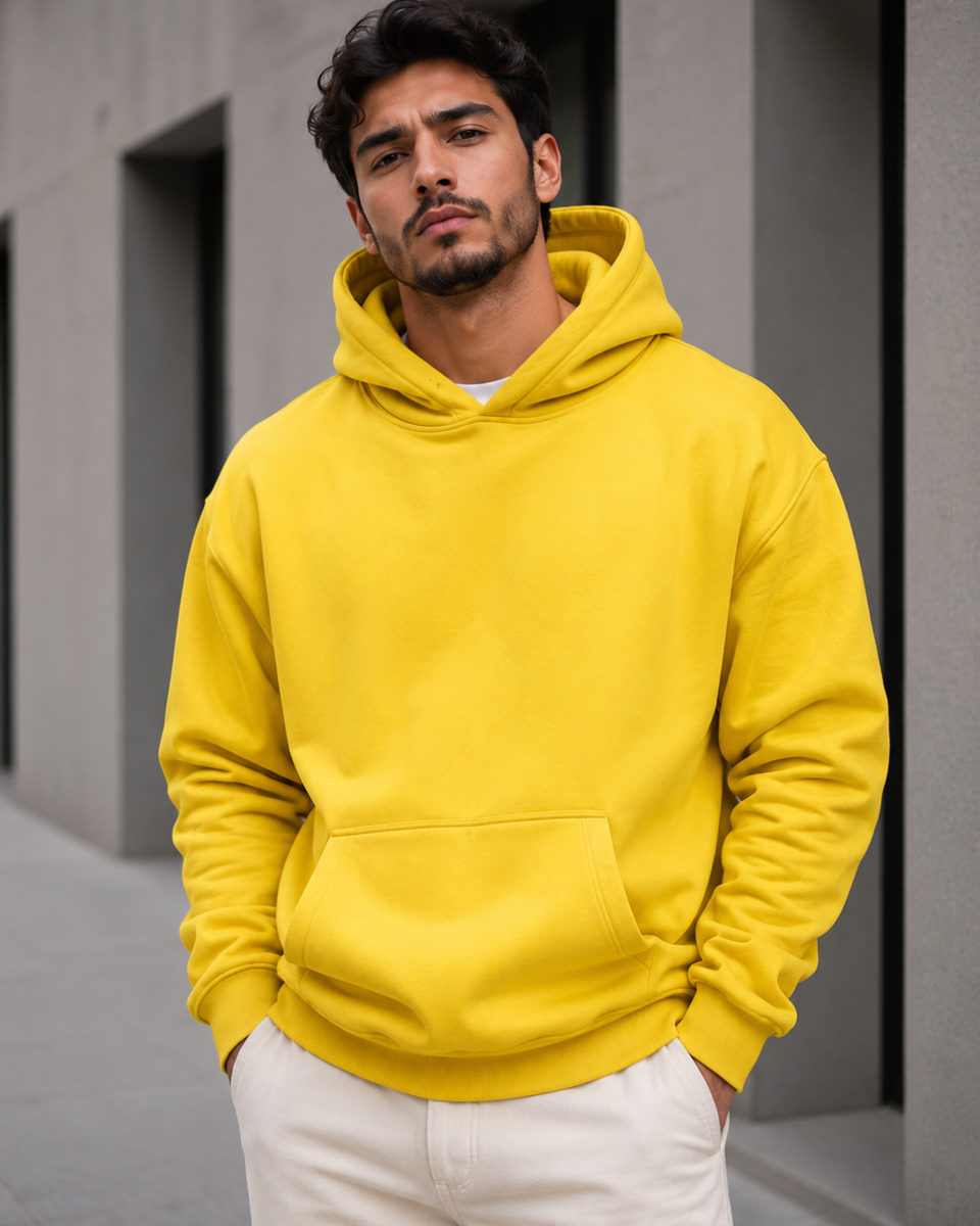 Moletom Canguru Básico Com Capuz Estilo Casual Urbano