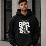 Moletom Brasil Araras Tropicais Estampa Frontal Estilo Casual Urbano