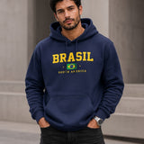 Moletom Brasil South America Bandeira Nacional Estilo Urbano