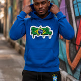 Conjunto Brasil Estampa Grafite Com Calça Jogger Casual Urbano