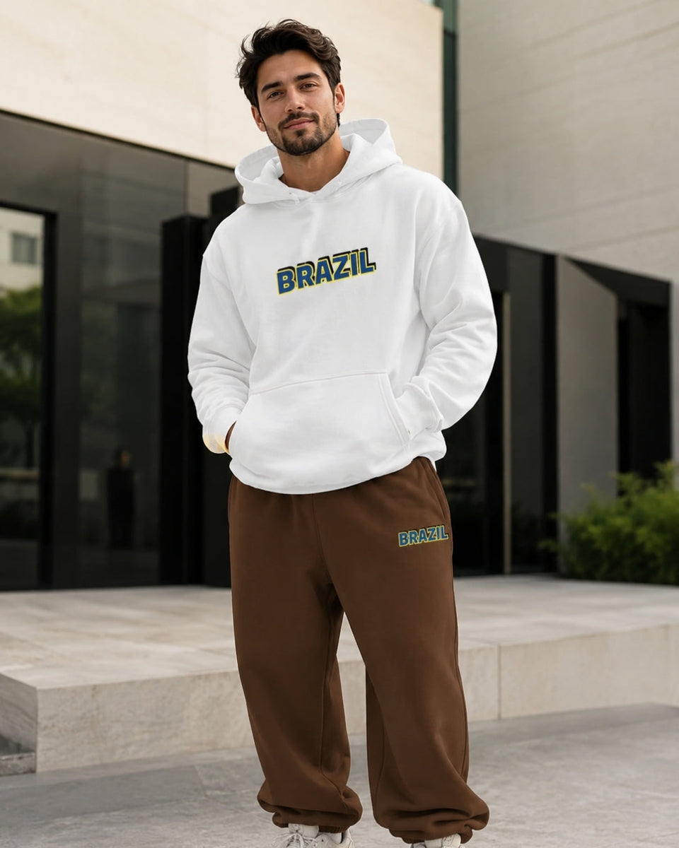 Conjunto Brasil College Com Calça Jogger Casual Urbana