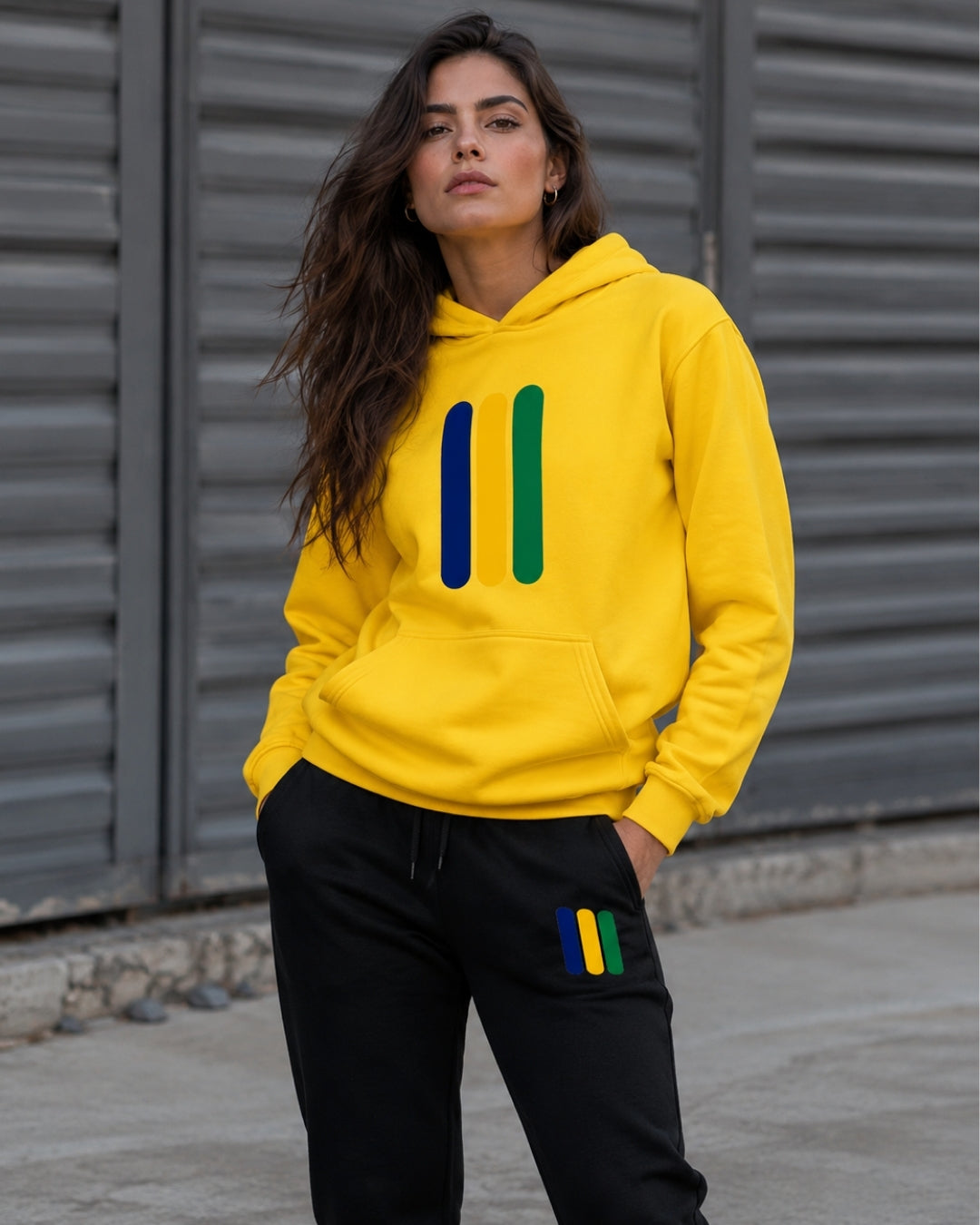 Conjunto Brasil Minimalista Com Calça Jogger Estilo Casual Urbano