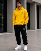Conjunto Brasil Escudo Nacional Com Calça Jogger  Urbano