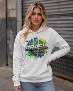 Moletom Brasil Hexa 2026 Estampa Com Capuz Casual Urbano