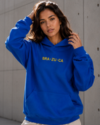 Moletom Brasil Bra Zu Ca Estampa Costas Com Capuz Casual