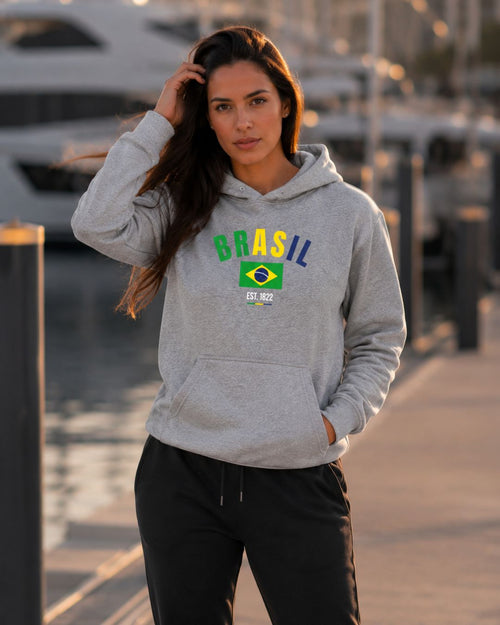 Conjunto Brasil Estampa Colorida Com Calça Jogger Estilo Casual Urbano