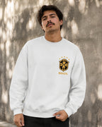 Moletom Brasil Escudo CBF Com Estrelas Estilo Casual Urbano