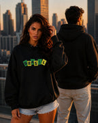 Moletom Brasil Estampa Divertida Frontal Com Capuz Casual Urbano