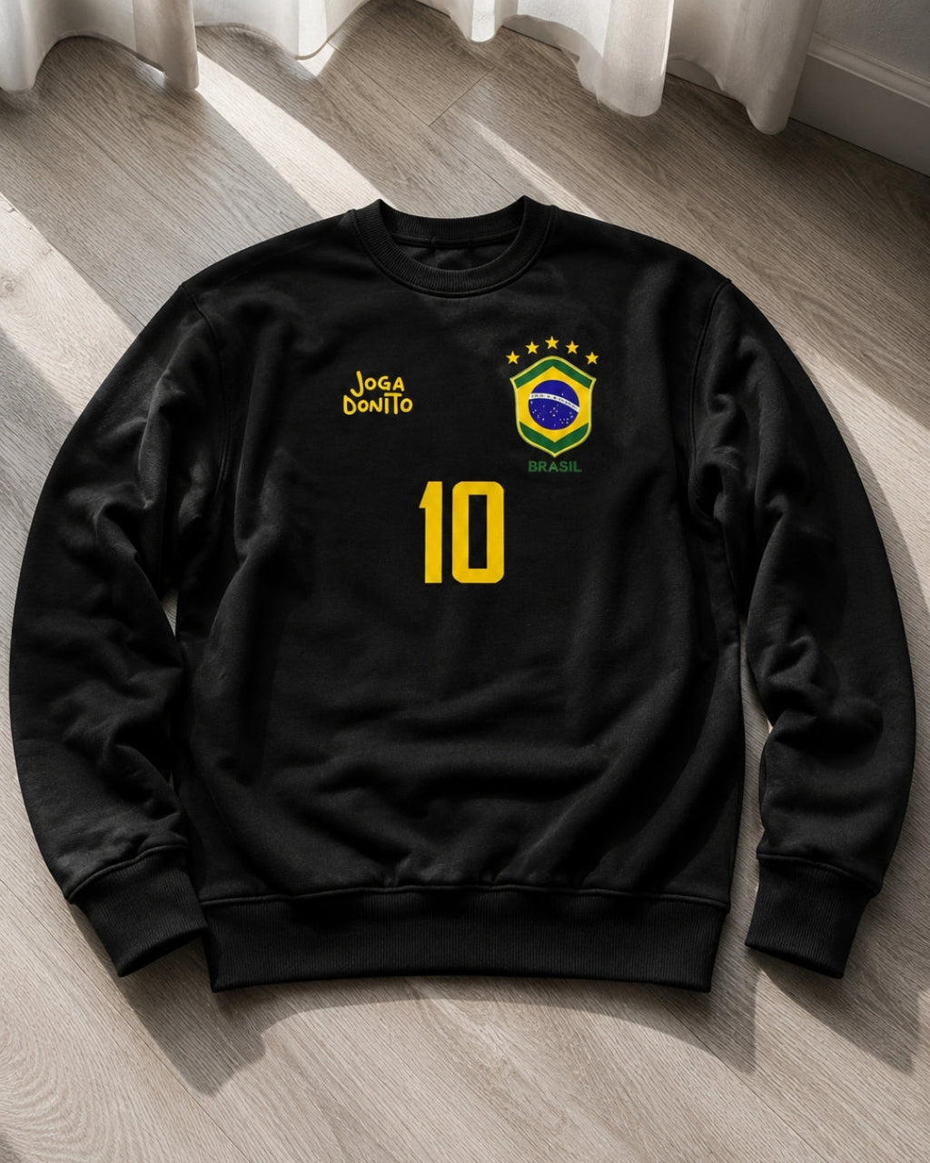 Moletom Brasil 10 Escudo Nacional Estilo Casual Esportivo Urbano