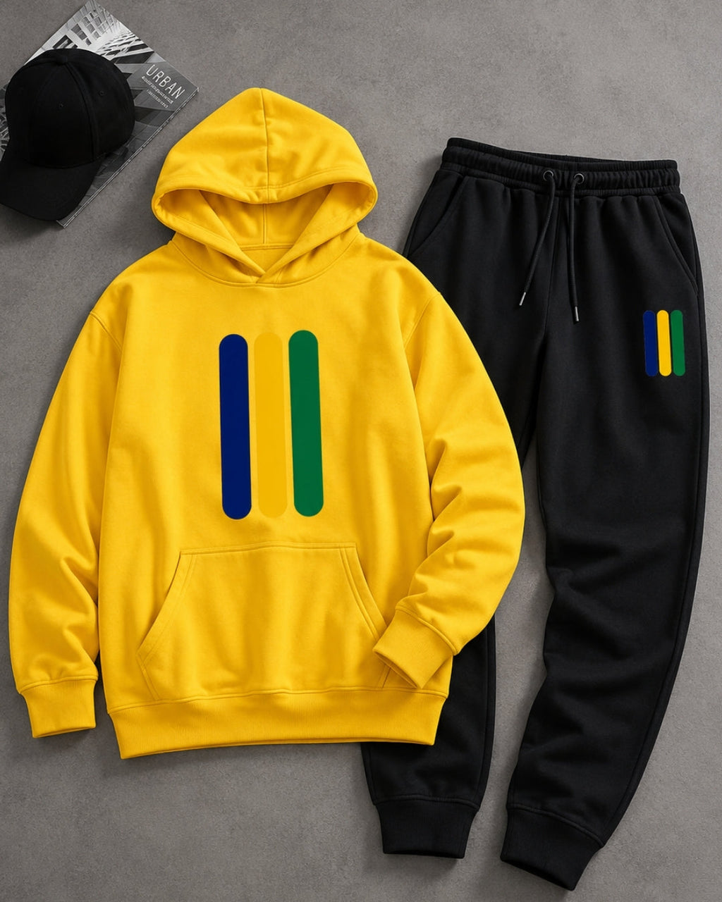 Conjunto Brasil Minimalista Com Calça Jogger Estilo Casual Urbano