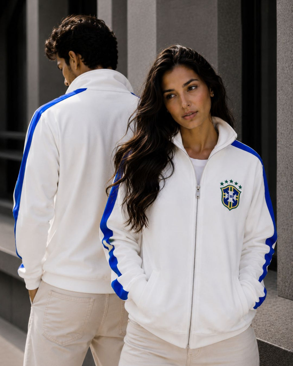 Moletom Brasil Jaqueta Com Zíper E Escudo Estilo Casual Urbano