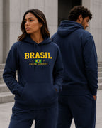 Moletom Brasil South America Bandeira Nacional Estilo Urbano