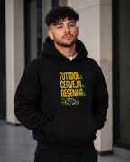 Moletom Brasil Futebol Cerveja E Resenha Com Capuz Casual