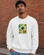 Moletom Brasil Cultura Nacional Com Símbolos Estilo Casual Urbano