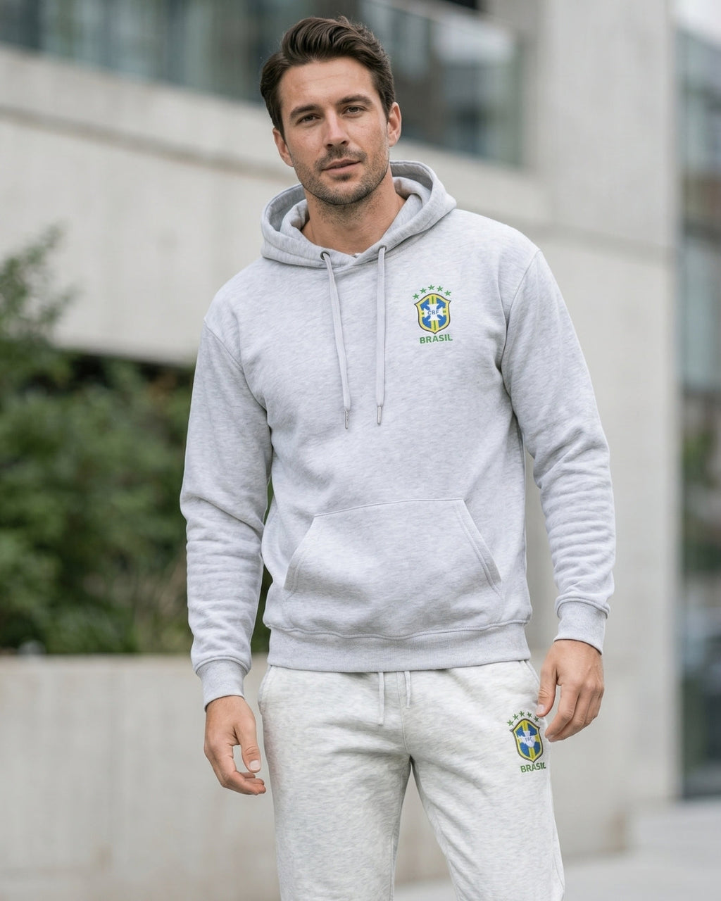 Conjunto Brasil Escudo Nacional Com Calça Jogger  Urbano