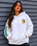 Moletom Brasil Escudo Na Manga Com Capuz Casual Esportivo