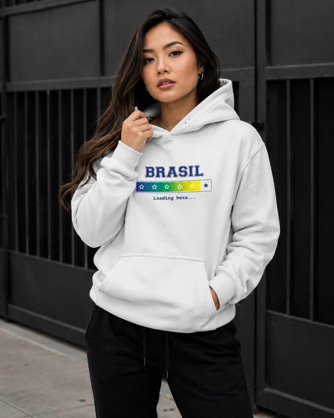 Conjunto Brasil Loading Hexa Com Calça Jogger Estilo Casual Urbano