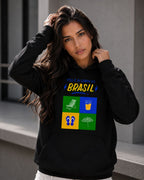 Moletom Brasil Cara Do Brasil Ícones Com Capuz Casual Urbano
