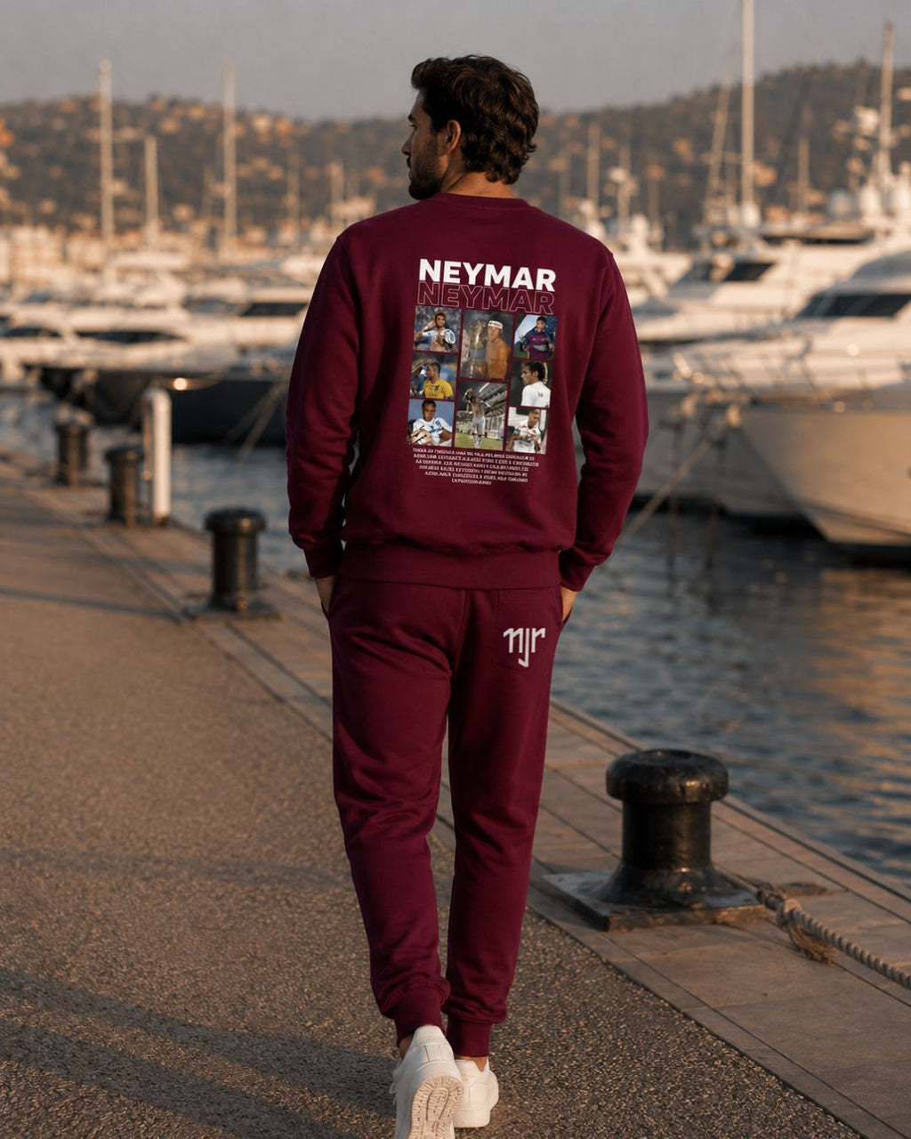 Conjunto Brasil Neymar Estampa Costas Com Calça Jogger Casual
