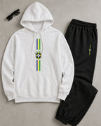 Conjunto Moletom Brasil Escudo Central Com Calça Jogger Casual