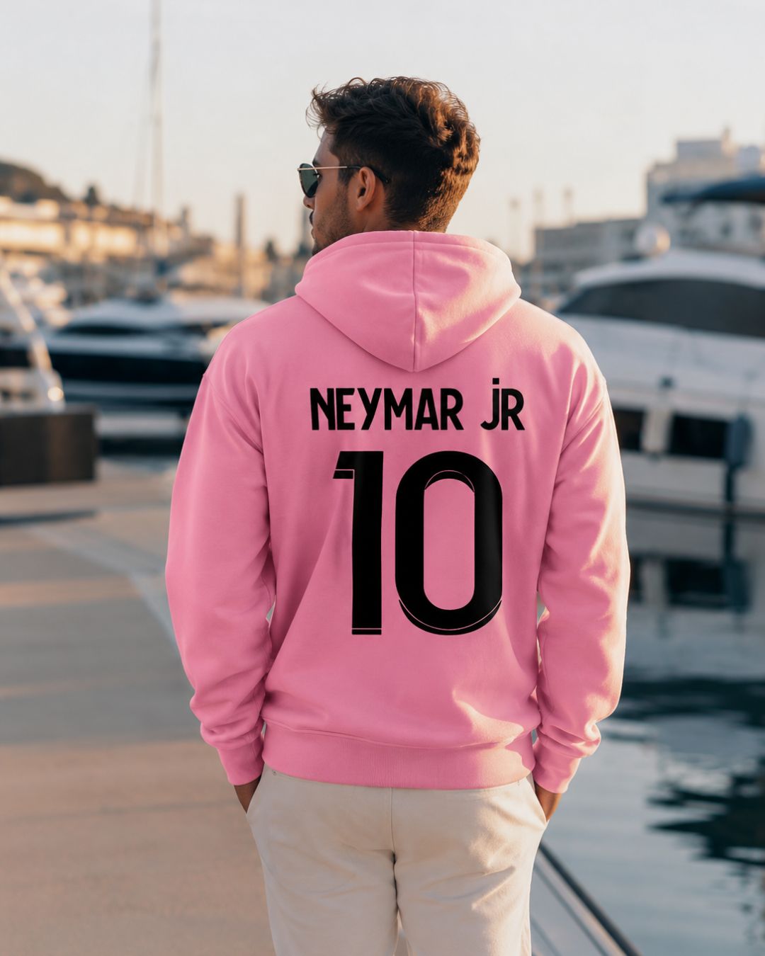 Moletom Neymar Jr 10 Brasil Estampa Costas Com Capuz Casual