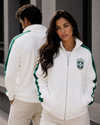 Moletom Brasil Jaqueta Com Zíper E Escudo Estilo Casual Urbano