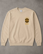 Moletom Brasil Escudo CBF Com Estrelas Estilo Casual Urbano