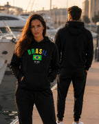 Conjunto Brasil Estampa Colorida Com Calça Jogger Estilo Casual Urbano