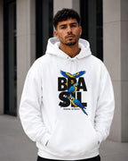Moletom Brasil Araras Tropicais Estampa Frontal Estilo Casual Urbano