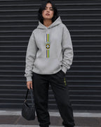 Conjunto Moletom Brasil Escudo Central Com Calça Jogger Casual