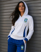 Conjunto Brasil Esportivo Com Zíper Frontal E Calça Jogger